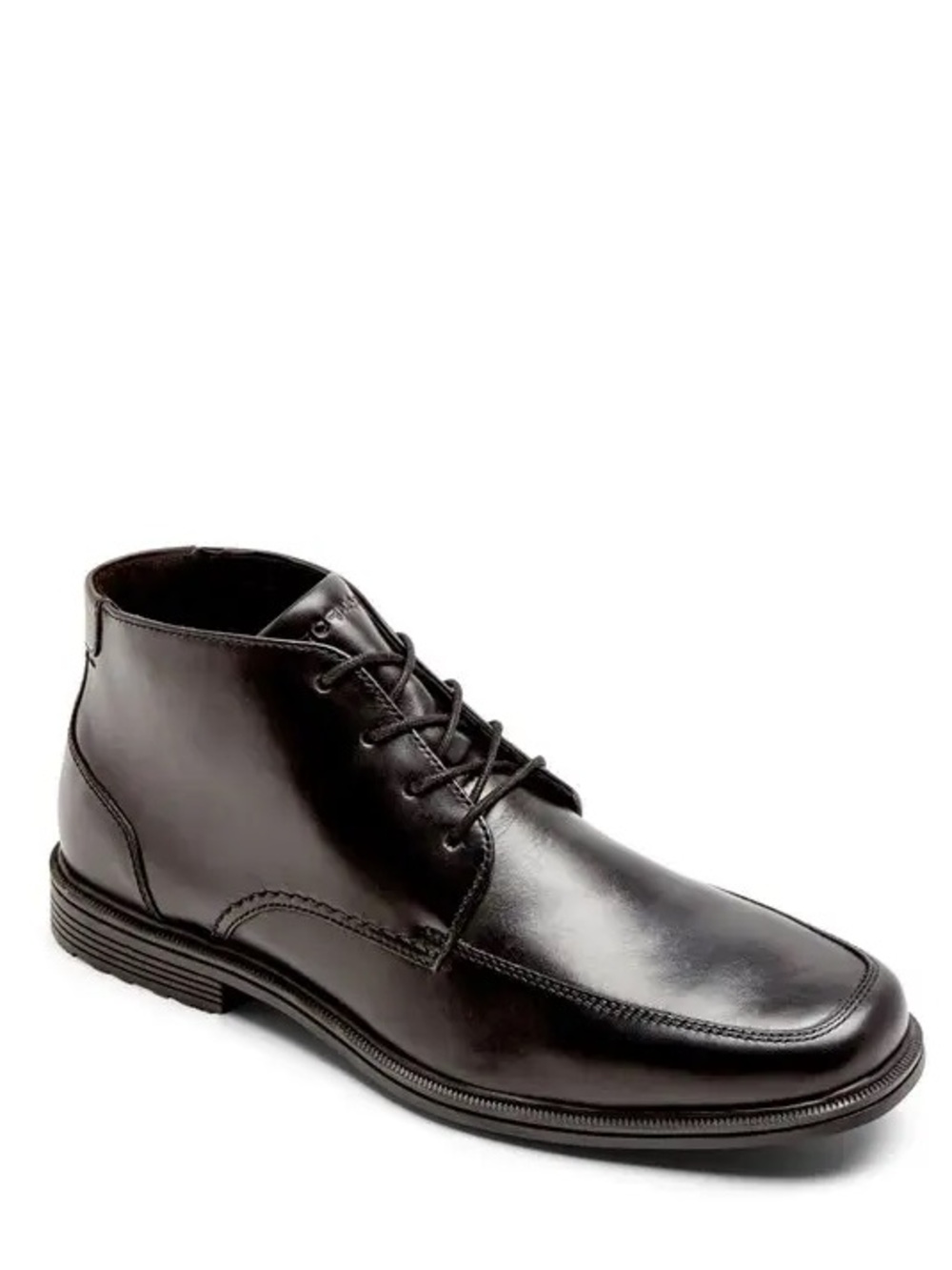 New Rockport Men's Taylor Chukka Black Leather Lace Up Waterproof Boots Size 11